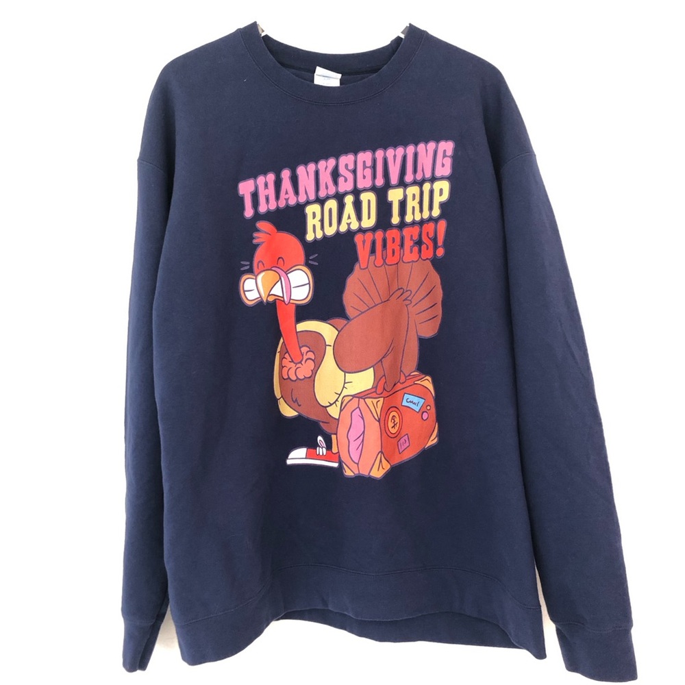 Thanksgiving Road Trip Vibes Turkey Sweatshirt